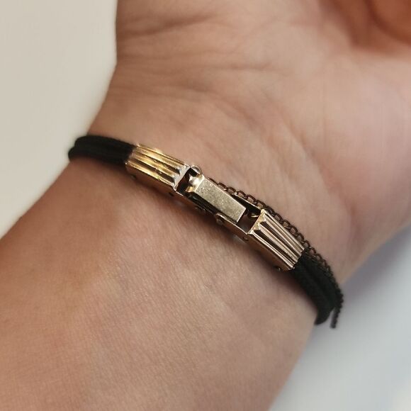 Vintage Gruen 10K Gold Filled Watch 1940s Safety Chain Veri Thin - Picture 2 of 9